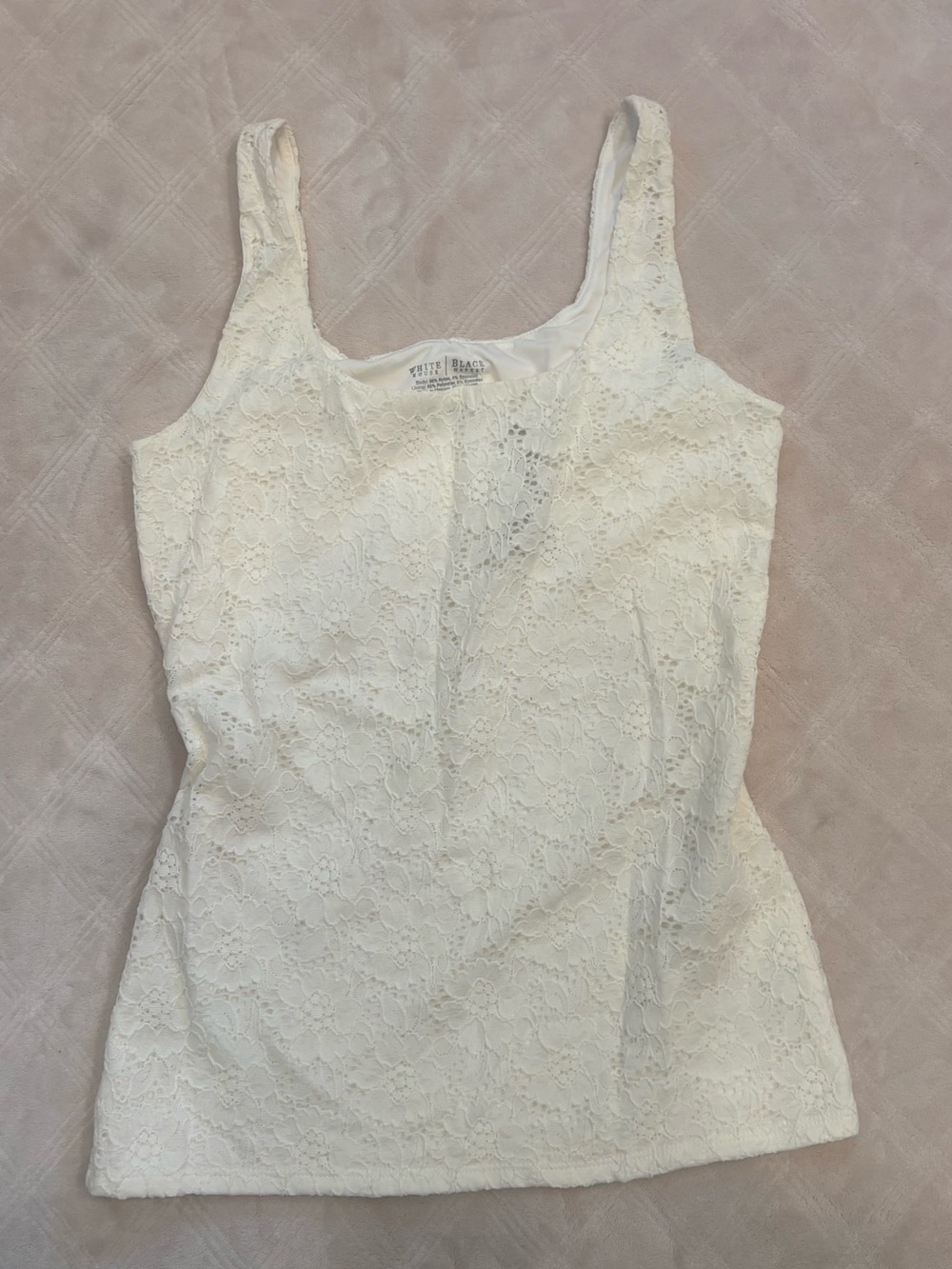White Lace Tank Top